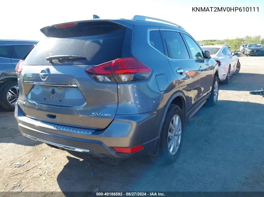 KNMAT2MV0HP610111 2017 Nissan Rogue Sv