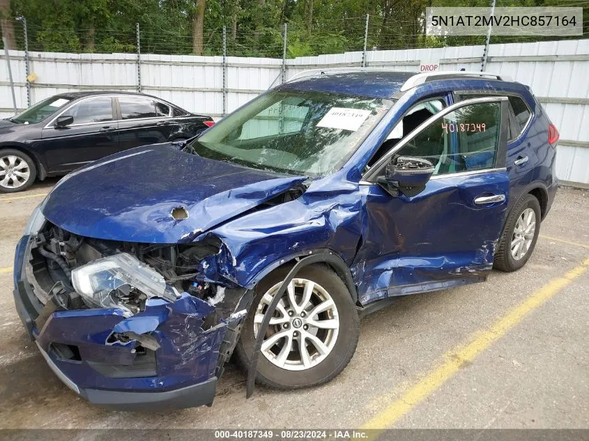 5N1AT2MV2HC857164 2017 Nissan Rogue Sv