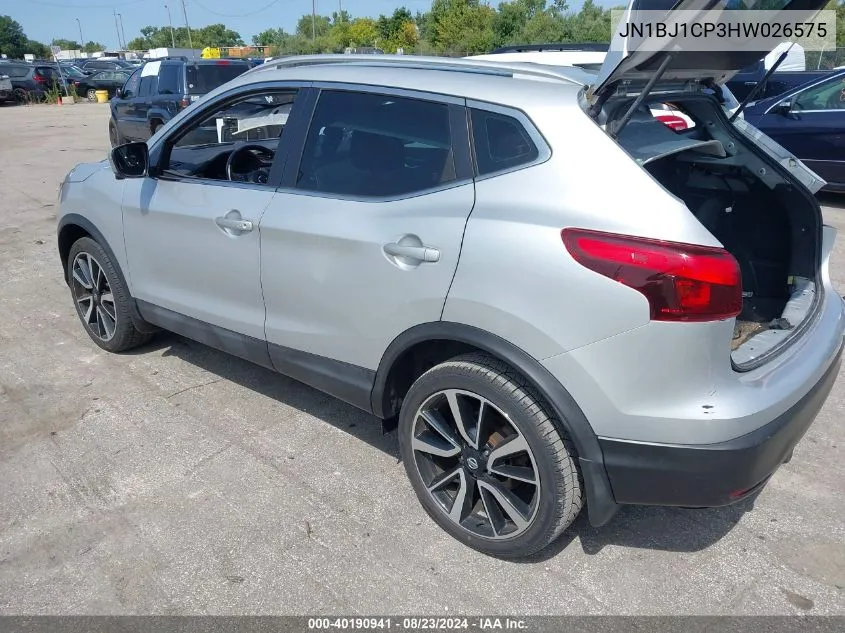 JN1BJ1CP3HW026575 2017 Nissan Rogue Sport Sl