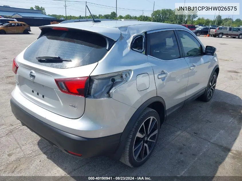 2017 Nissan Rogue Sport Sl VIN: JN1BJ1CP3HW026575 Lot: 40190941