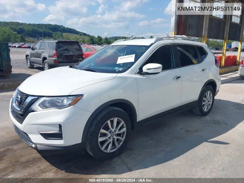 KNMAT2MV2HP531149 2017 Nissan Rogue Sv