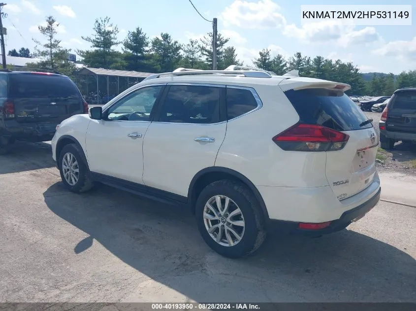 KNMAT2MV2HP531149 2017 Nissan Rogue Sv