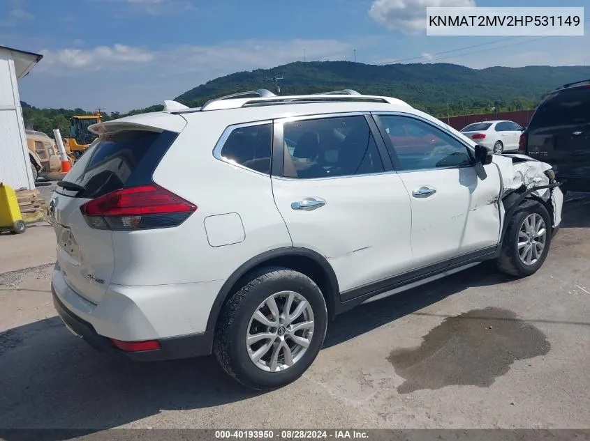 KNMAT2MV2HP531149 2017 Nissan Rogue Sv