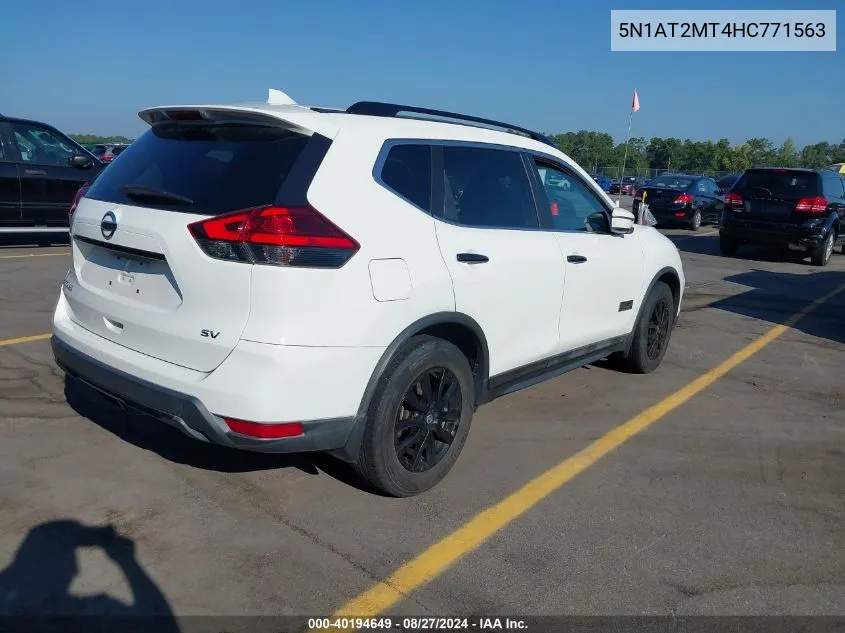 2017 Nissan Rogue Sv VIN: 5N1AT2MT4HC771563 Lot: 40194649