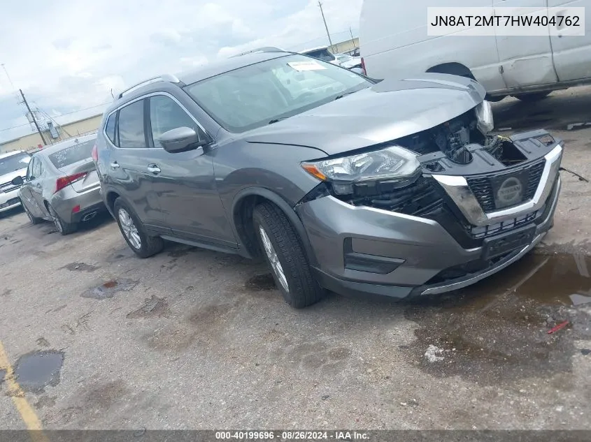 2017 Nissan Rogue Sv VIN: JN8AT2MT7HW404762 Lot: 40199696