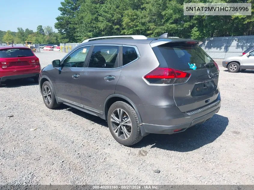 2017 Nissan Rogue Sl VIN: 5N1AT2MV1HC736996 Lot: 40203160