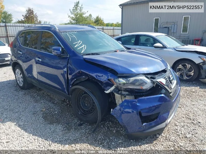 2017 Nissan Rogue S VIN: KNMAT2MV5HP522557 Lot: 40211461