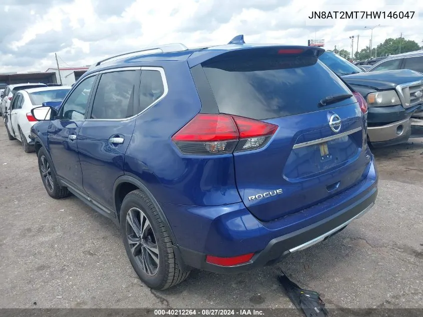 2017 Nissan Rogue Sl VIN: JN8AT2MT7HW146047 Lot: 40212264