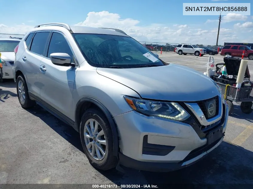 2017 Nissan Rogue Sv VIN: 5N1AT2MT8HC856888 Lot: 40216173