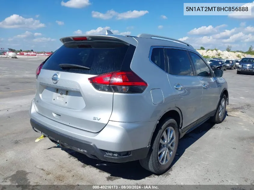 2017 Nissan Rogue Sv VIN: 5N1AT2MT8HC856888 Lot: 40216173