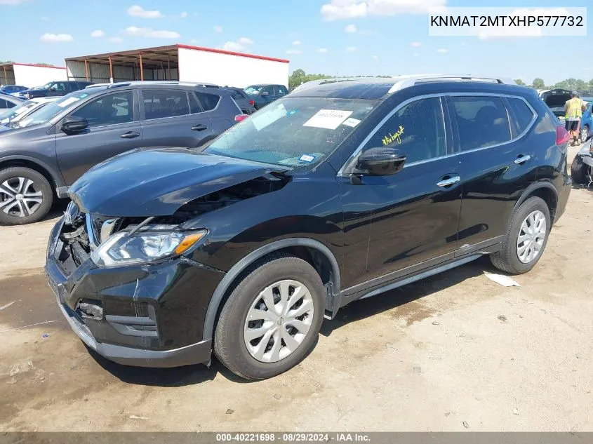 2017 Nissan Rogue S VIN: KNMAT2MTXHP577732 Lot: 40221698