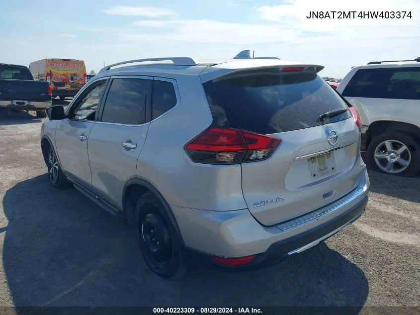 JN8AT2MT4HW403374 2017 Nissan Rogue Sl