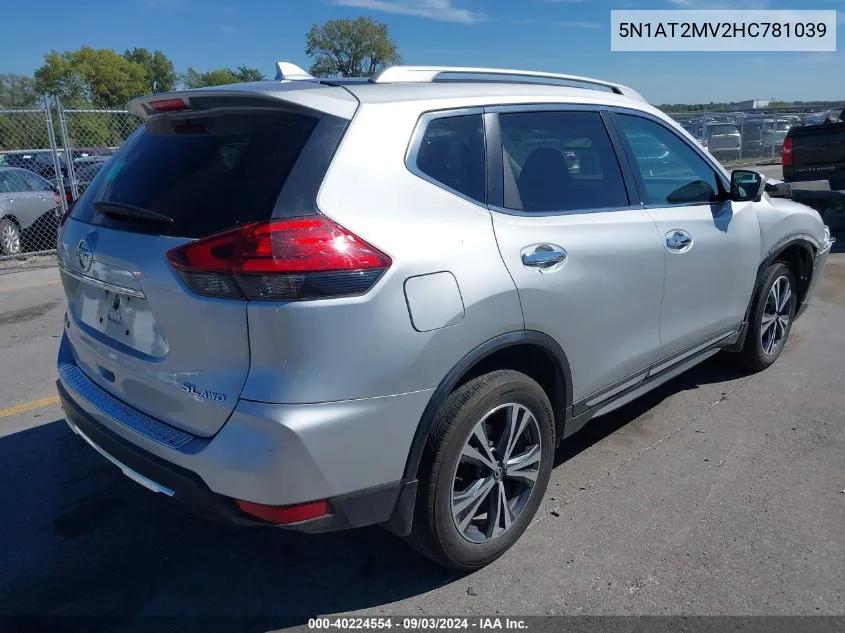 5N1AT2MV2HC781039 2017 Nissan Rogue Sl