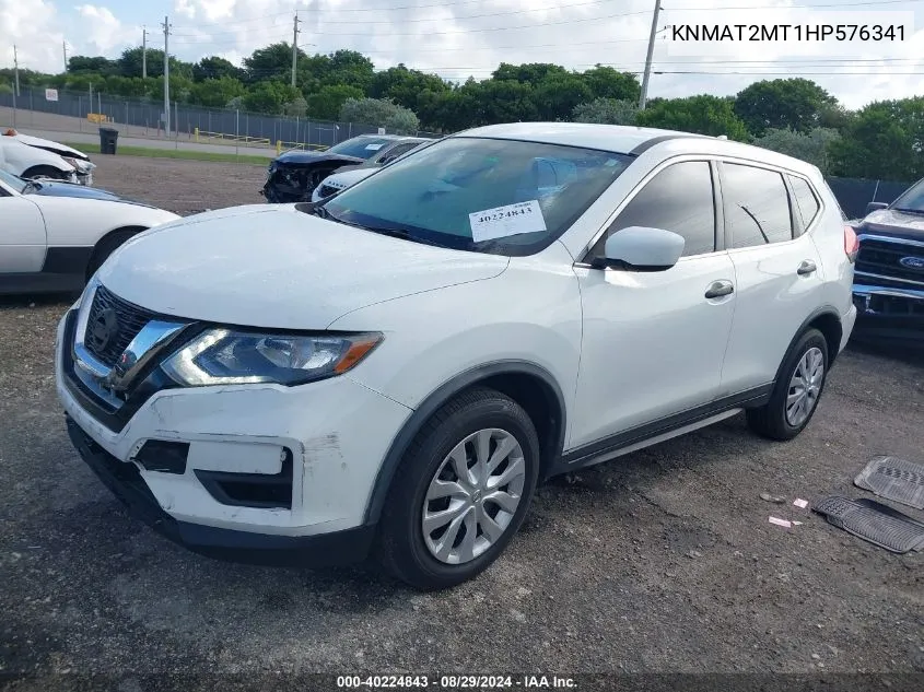 2017 Nissan Rogue S VIN: KNMAT2MT1HP576341 Lot: 40224843