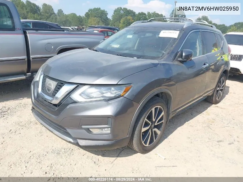 JN8AT2MV6HW025950 2017 Nissan Rogue Sl