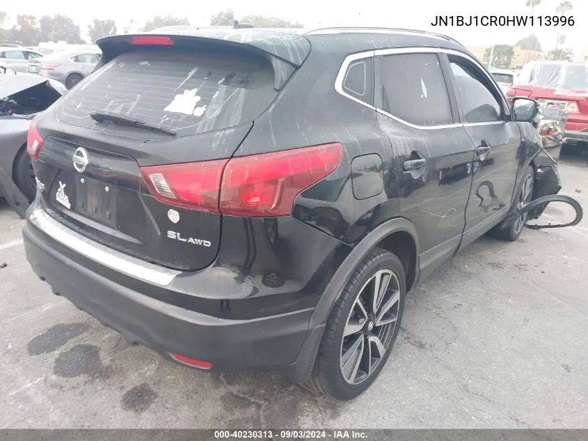 JN1BJ1CR0HW113996 2017 Nissan Rogue Sport Sl