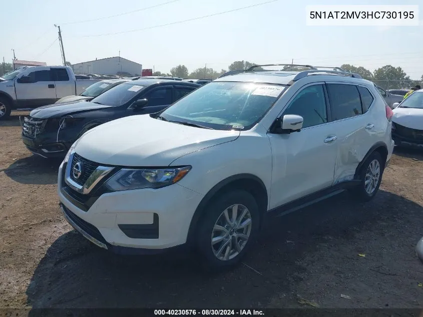 5N1AT2MV3HC730195 2017 Nissan Rogue Sv