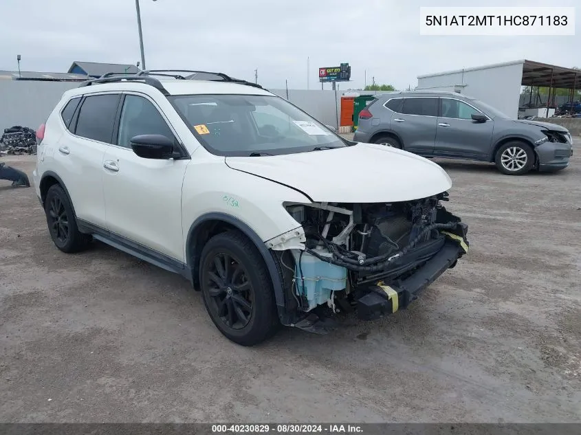 2017 Nissan Rogue Sv VIN: 5N1AT2MT1HC871183 Lot: 40230829