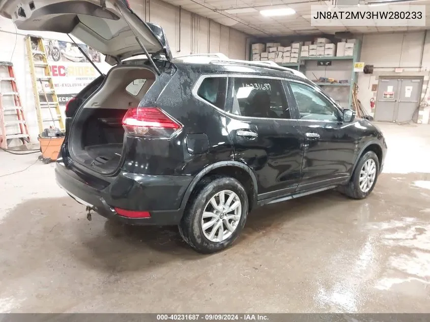 JN8AT2MV3HW280233 2017 Nissan Rogue Sv