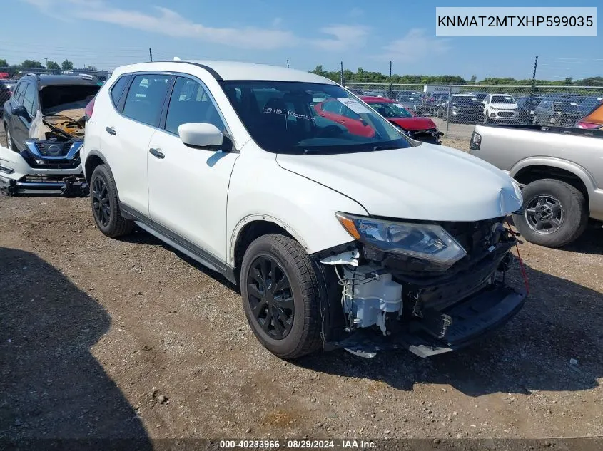 2017 Nissan Rogue S VIN: KNMAT2MTXHP599035 Lot: 40233966