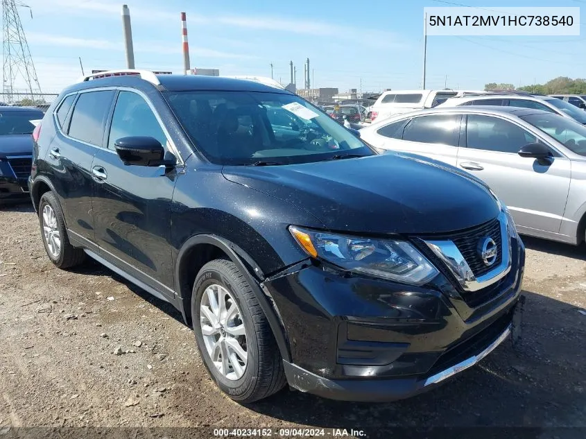 5N1AT2MV1HC738540 2017 Nissan Rogue Sv