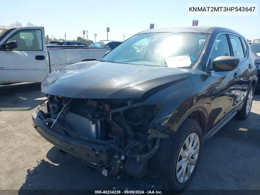 KNMAT2MT3HP543647 2017 Nissan Rogue S