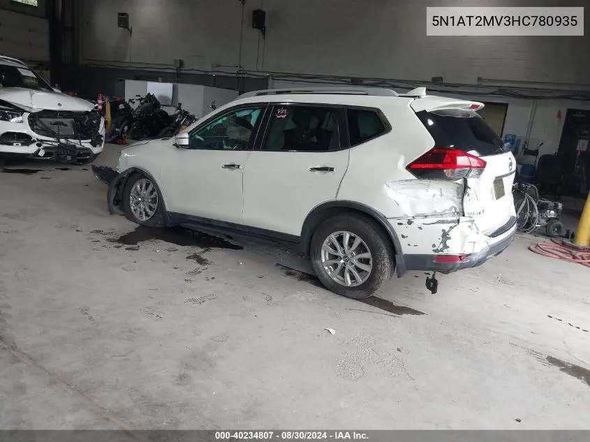 5N1AT2MV3HC780935 2017 Nissan Rogue Sv