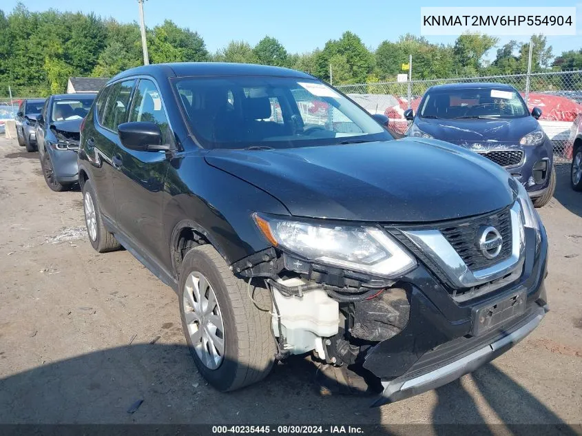 2017 Nissan Rogue S VIN: KNMAT2MV6HP554904 Lot: 40235445