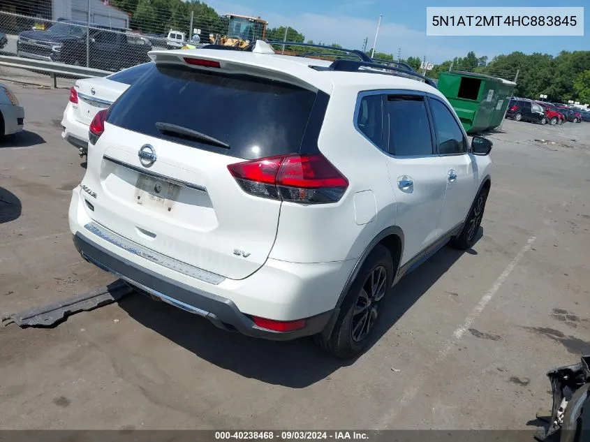 2017 Nissan Rogue Sv VIN: 5N1AT2MT4HC883845 Lot: 40238468