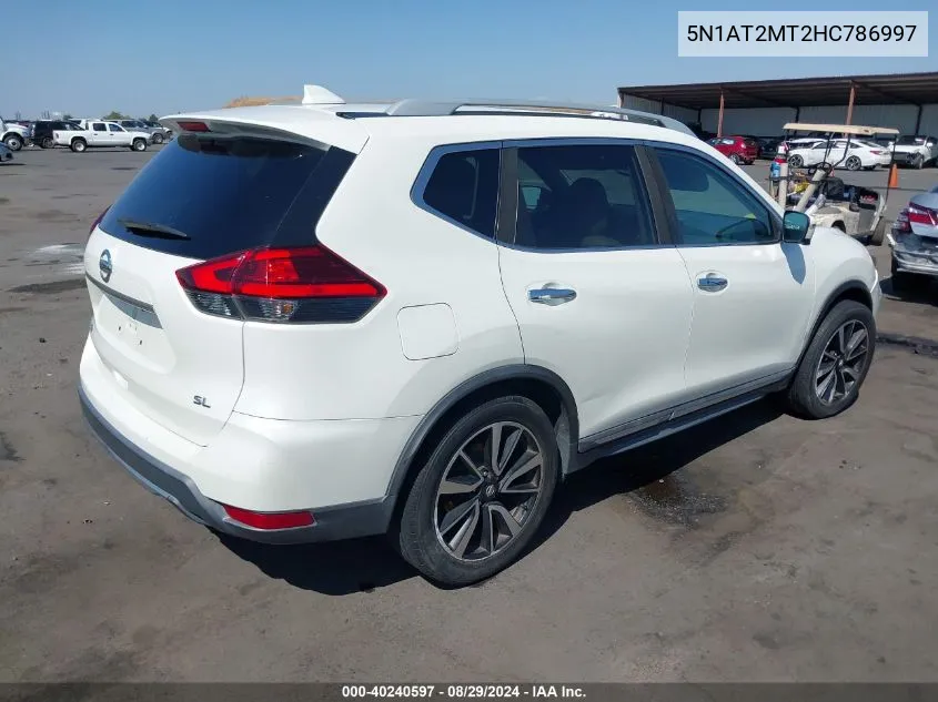 5N1AT2MT2HC786997 2017 Nissan Rogue Sl