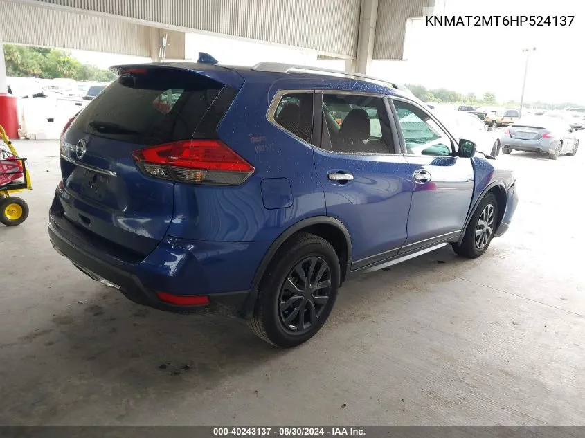 KNMAT2MT6HP524137 2017 Nissan Rogue S