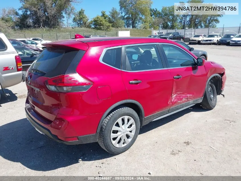 JN8AT2MT2HW394786 2017 Nissan Rogue S