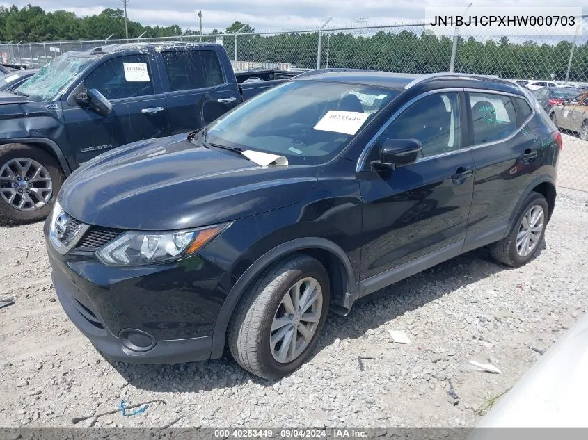 2017 Nissan Rogue Sport S/Sv/Sl VIN: JN1BJ1CPXHW000703 Lot: 40253449