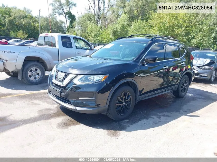 2017 Nissan Rogue Sv VIN: 5N1AT2MV4HC828054 Lot: 40254801