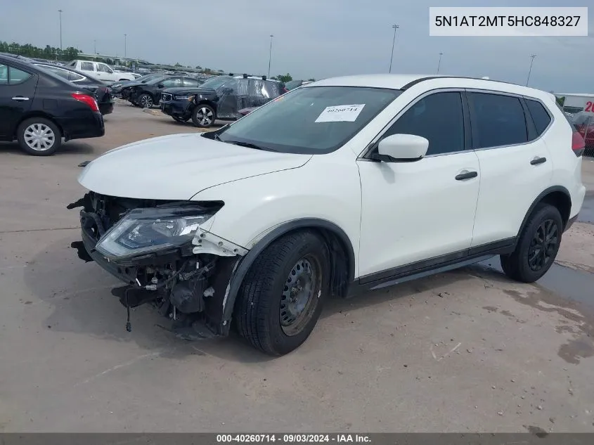 5N1AT2MT5HC848327 2017 Nissan Rogue S