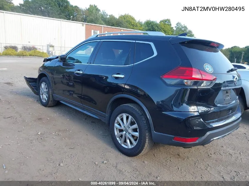 JN8AT2MV0HW280495 2017 Nissan Rogue Sv