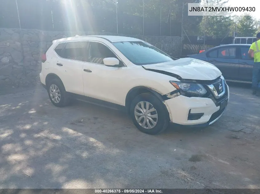 JN8AT2MVXHW009430 2017 Nissan Rogue S/Sl/Sv