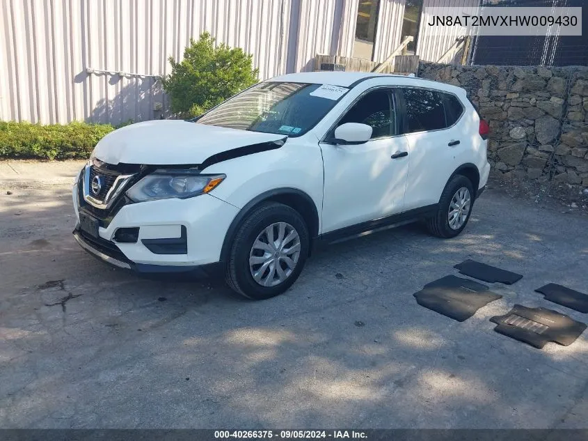 JN8AT2MVXHW009430 2017 Nissan Rogue S/Sl/Sv