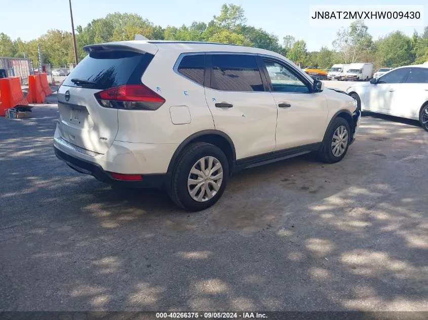 JN8AT2MVXHW009430 2017 Nissan Rogue S/Sl/Sv