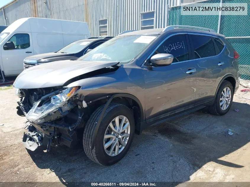 5N1AT2MV1HC838279 2017 Nissan Rogue Sv