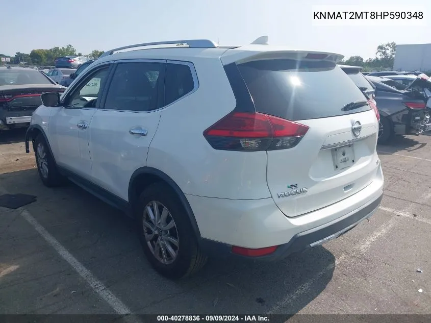 2017 Nissan Rogue Sv VIN: KNMAT2MT8HP590348 Lot: 40278836