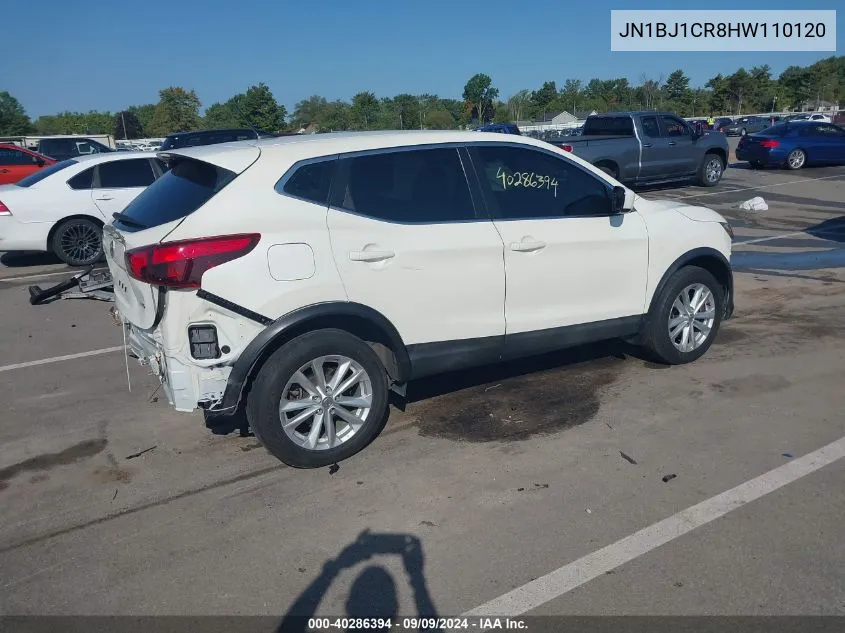 2017 Nissan Rogue Sport S VIN: JN1BJ1CR8HW110120 Lot: 40286394