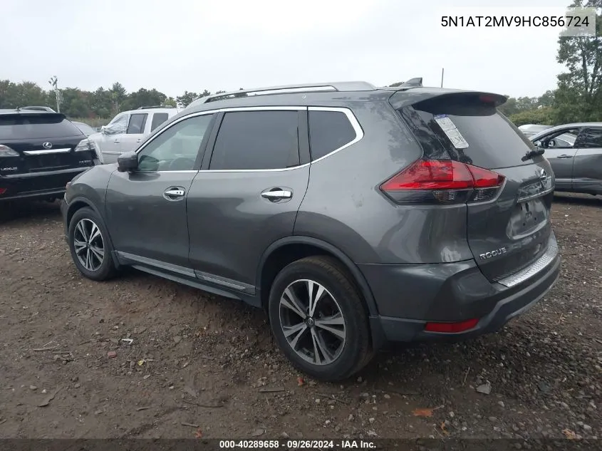 2017 Nissan Rogue Sl VIN: 5N1AT2MV9HC856724 Lot: 40289658