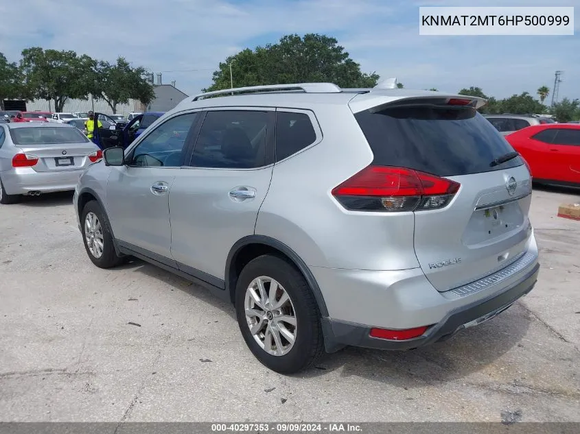 2017 Nissan Rogue Sv VIN: KNMAT2MT6HP500999 Lot: 40297353