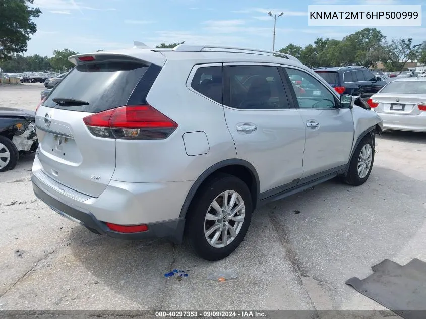 2017 Nissan Rogue Sv VIN: KNMAT2MT6HP500999 Lot: 40297353