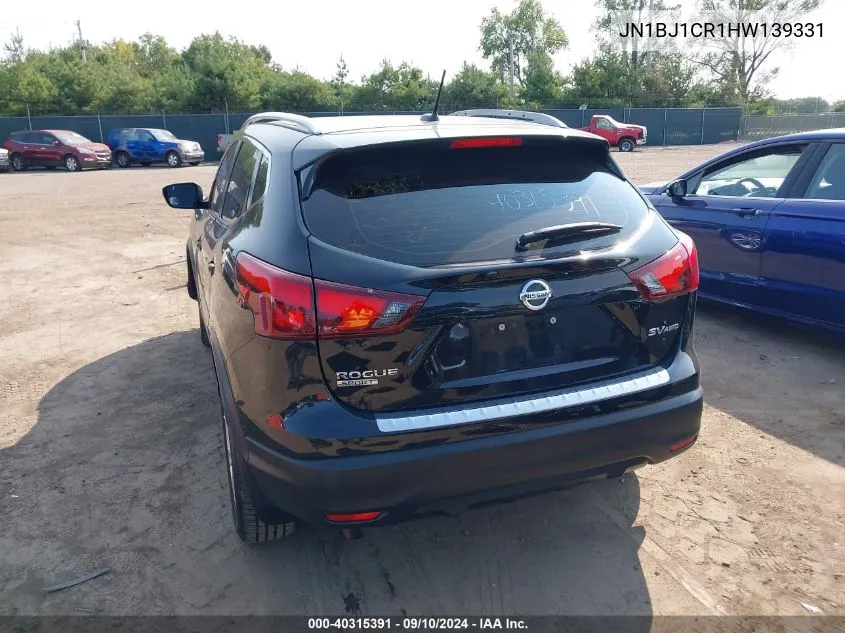 2017 Nissan Rogue Sport Sv VIN: JN1BJ1CR1HW139331 Lot: 40315391