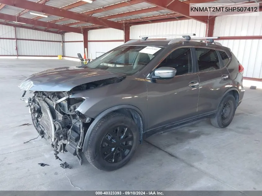 2017 Nissan Rogue S VIN: KNMAT2MT5HP507412 Lot: 40323393