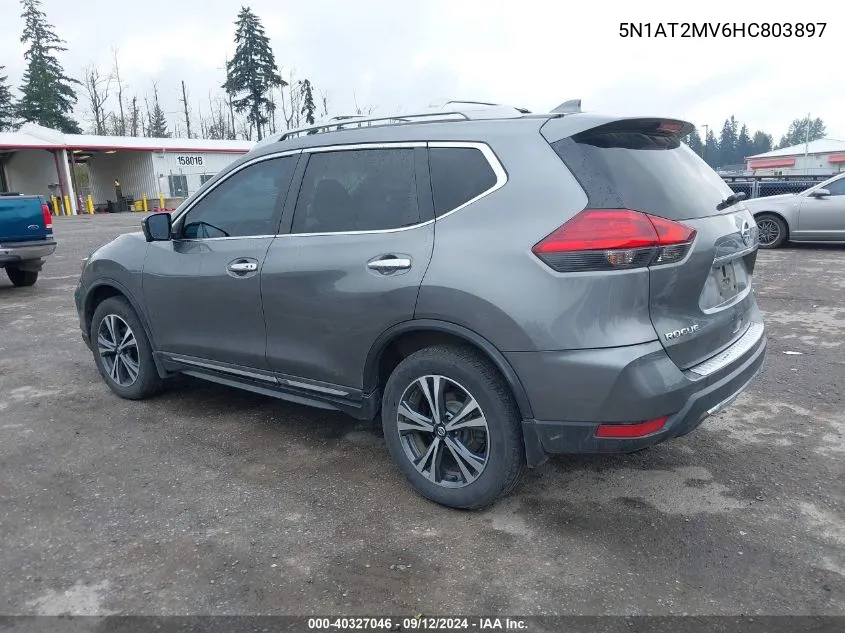 2017 Nissan Rogue Sv/Sl VIN: 5N1AT2MV6HC803897 Lot: 40327046