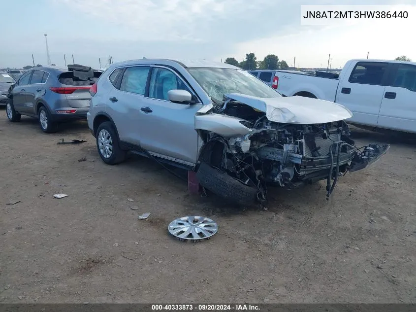 2017 Nissan Rogue S VIN: JN8AT2MT3HW386440 Lot: 40333873