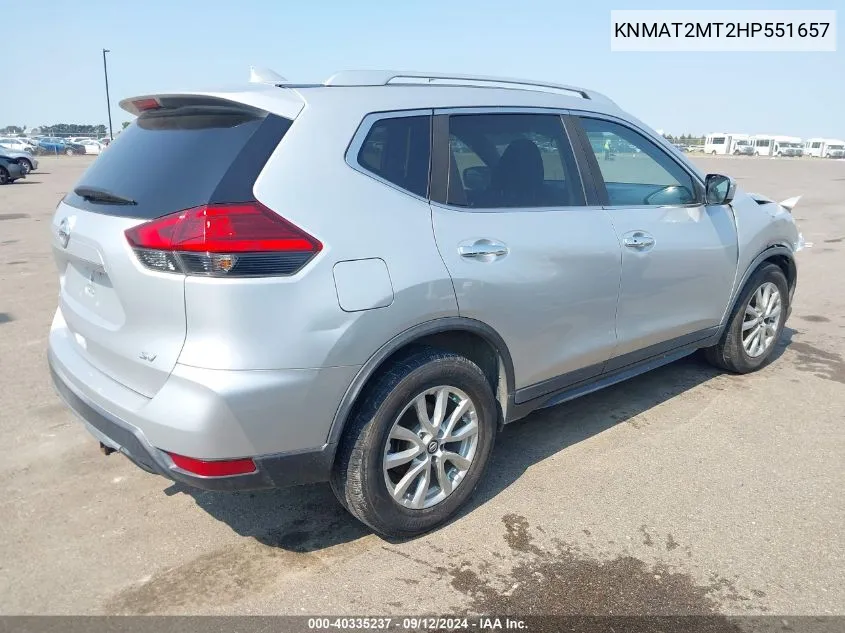 KNMAT2MT2HP551657 2017 Nissan Rogue Sv